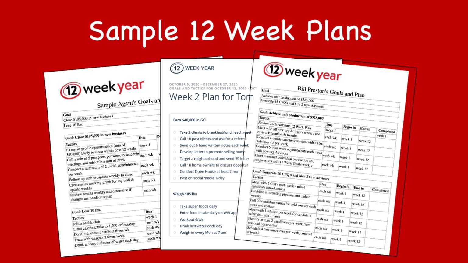 Resources 12 week year